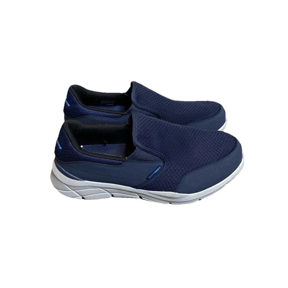 Skechers Mens Size 12 Hands Free Slip-Ins Sneakers Navy Blue Memory Foam NWOB